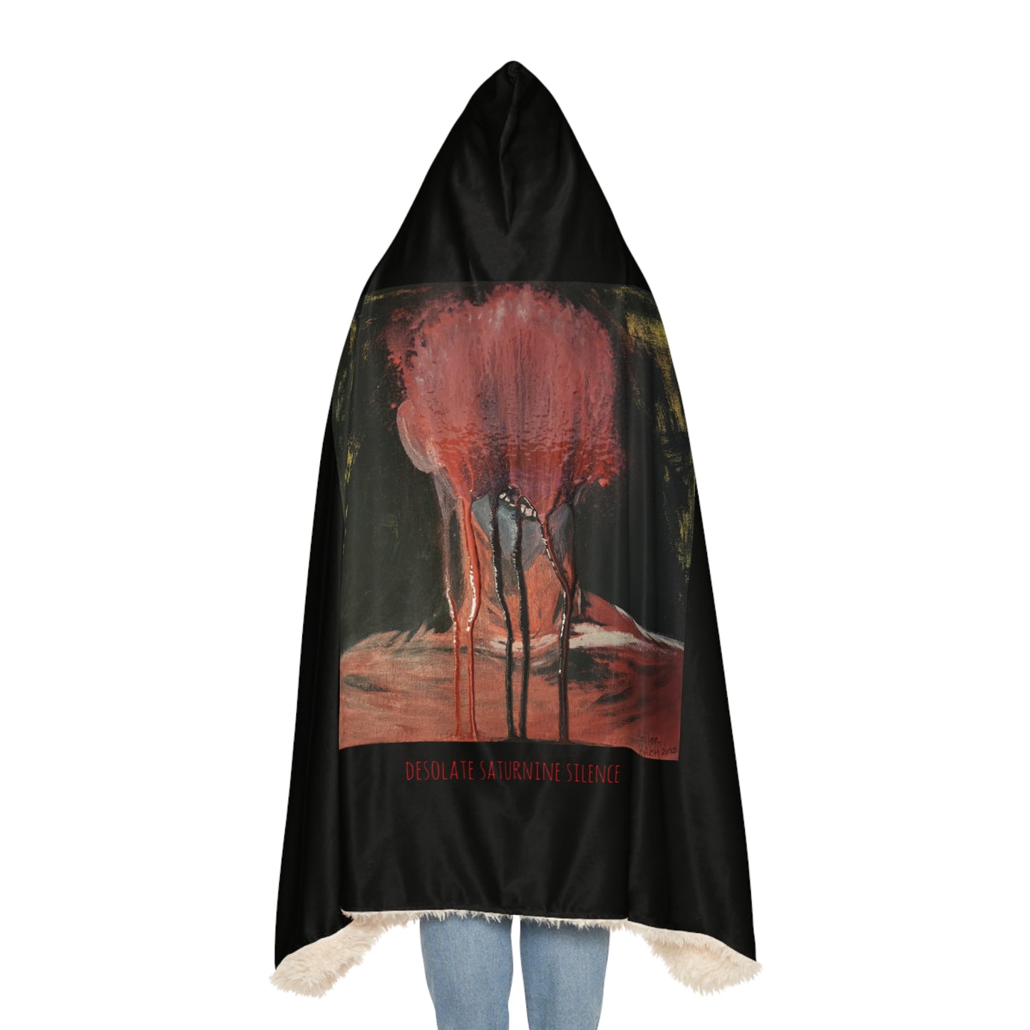 Snuggle Blanket - Desolate Saturnine Silence / Art by Hellen Bach 2025